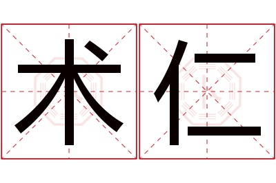 术仁名字寓意