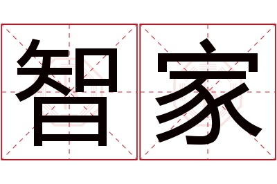 智家名字寓意