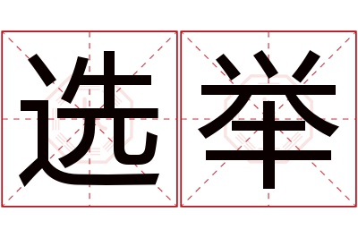 选举名字寓意