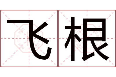 飞根名字寓意