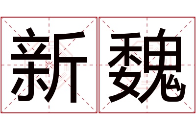 新魏名字寓意