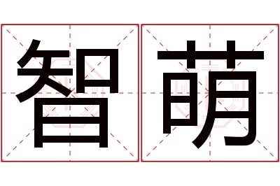 智萌名字寓意