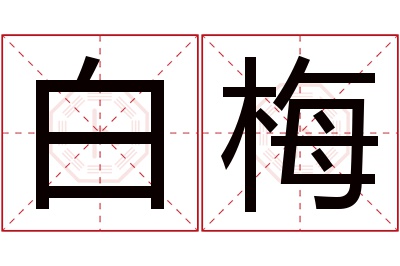 白梅名字寓意