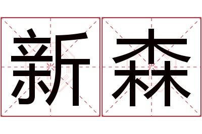 新森名字寓意