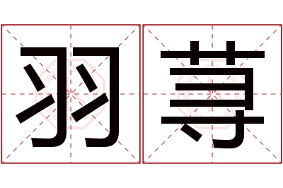 羽荨名字寓意