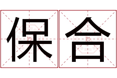 保合名字寓意