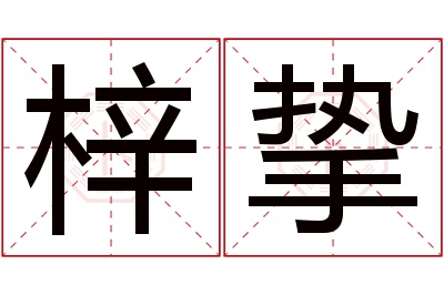 梓挚名字寓意