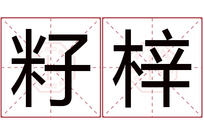 籽梓名字寓意