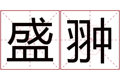 盛翀名字寓意