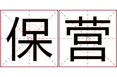 保营名字寓意