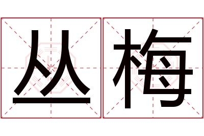 丛梅名字寓意