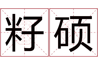 籽硕名字寓意