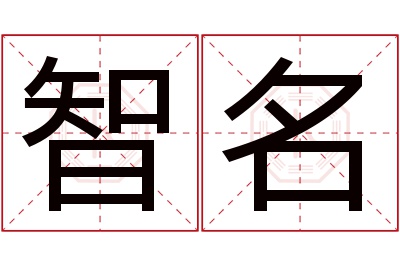 智名名字寓意