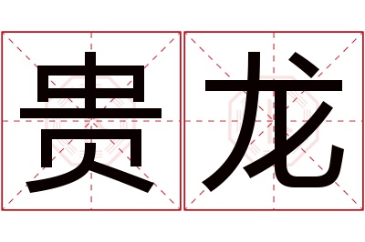 贵龙名字寓意