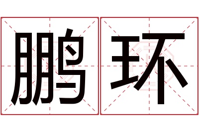 鹏环名字寓意