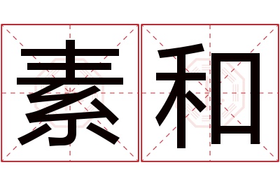 素和名字寓意