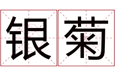 银菊名字寓意