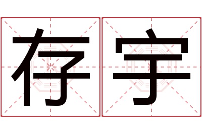 存宇名字寓意