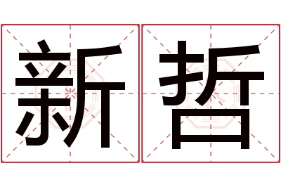 新哲名字寓意