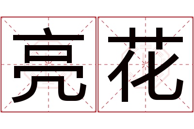 亮花名字寓意