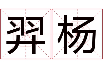 羿杨名字寓意