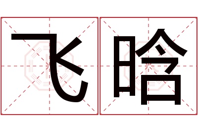 飞晗名字寓意