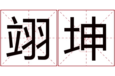 翊坤名字寓意