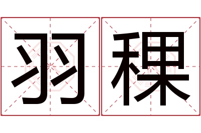 羽稞名字寓意