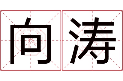 向涛名字寓意