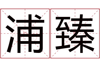 浦臻名字寓意