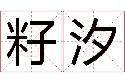 籽汐名字寓意