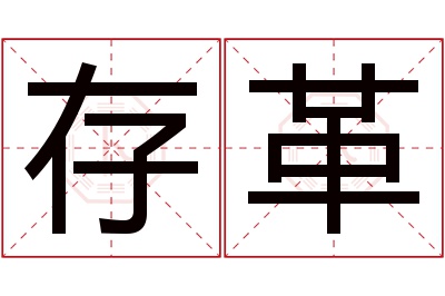 存革名字寓意