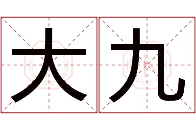 大九名字寓意