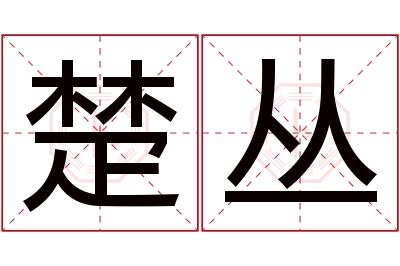 楚丛名字寓意